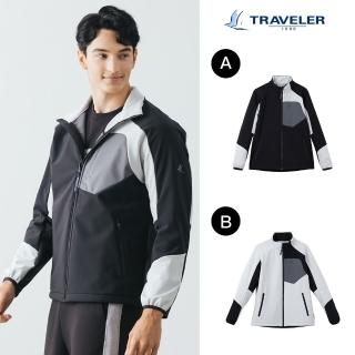 【TRAVELER 旅行者】男款Soft Shell防風撥水保暖外套 232TR212(防風/防撥水保暖外套)