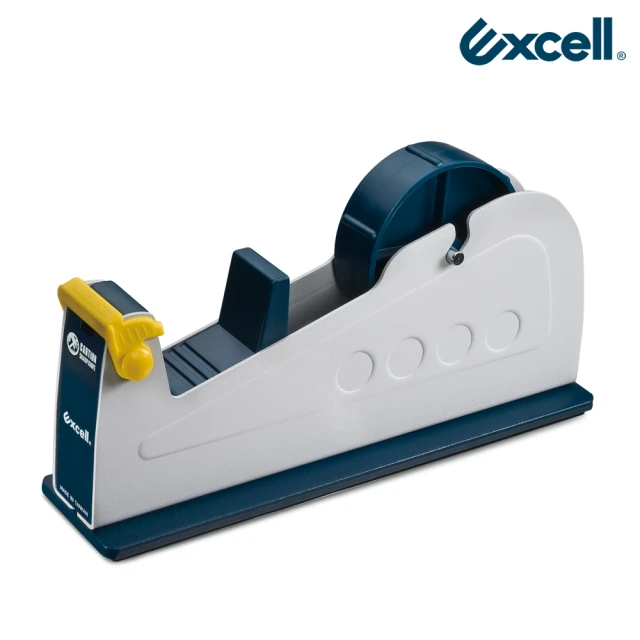 Excell.tw Excell ET-117單軌桌上型膠帶台(穩定防滑 鐵製工業風切台 安全護蓋 文具膠帶切割器)