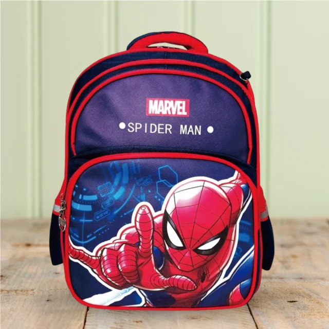 Marvel 漫威 漫威英雄輕量休閒書包/雙肩包(蜂巢透氣背帶、反光條安全設計)