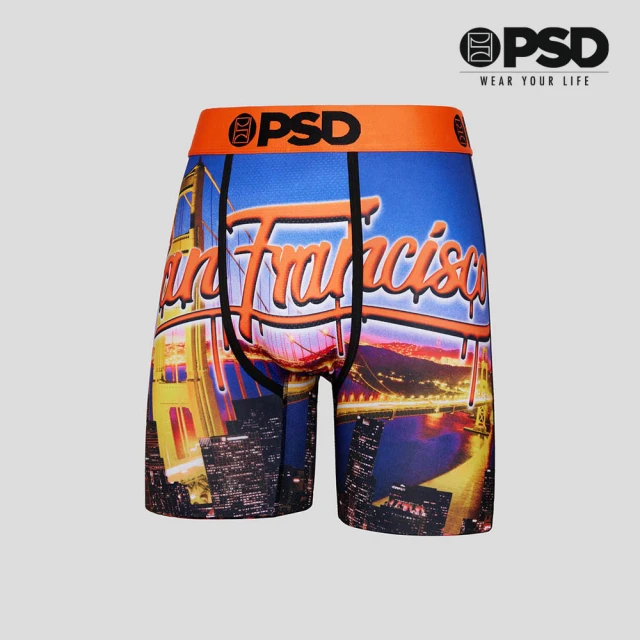 PSD Underwear CITIES- 平口四角褲-舊金山掏金夢-橘色