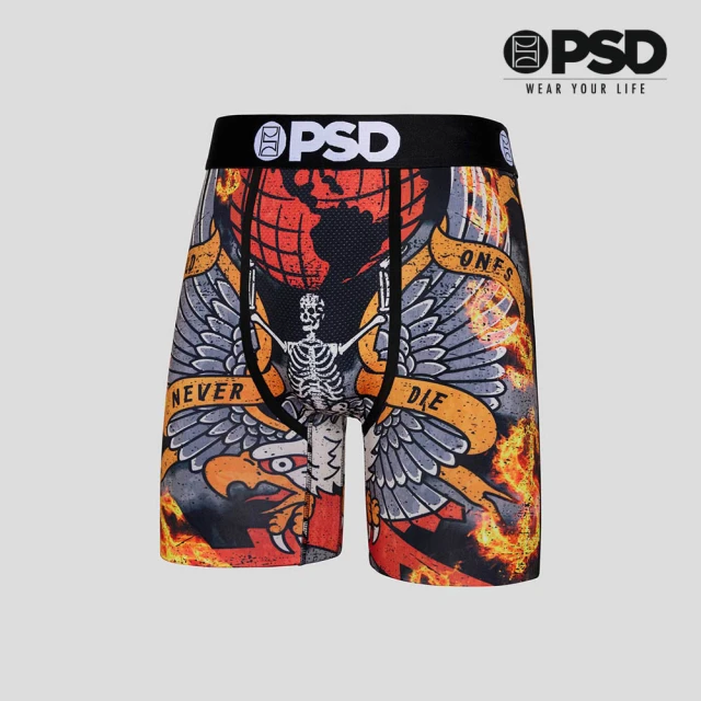 PSD UnderwearPSD Underwear HYPER GRUNGE- 平口四角褲-永生之徒-黑色