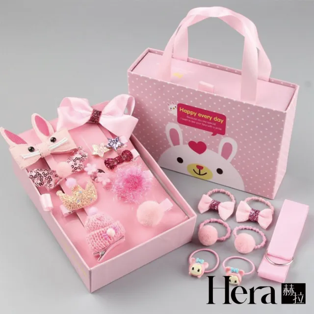 【HERA 赫拉】兒童款髮飾禮盒套組18入H111051601(飾品)
