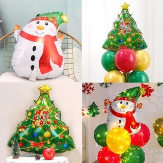 Merry Christmas聖誕節雪人+聖誕樹鋁模氣球(聖誕節 氣球 派對 佈置 耶誕 掛飾 裝飾 佈置)