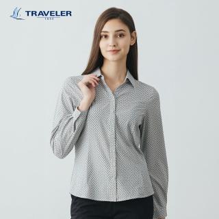 【TRAVELER 旅行者】女款彈性吸排抗UV襯衫 232TR701(彈性/吸排抗UV)