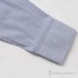 【ROBERTA 諾貝達】台灣製 合身版 速乾 親膚 商務條紋長袖襯衫(藍色)