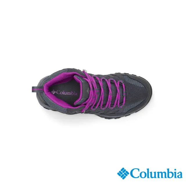 【Columbia 哥倫比亞官方旗艦】女款-CRESTWOOD™Omni-Tech防水高筒登山鞋-黑灰色(UBK53710BY/HF)