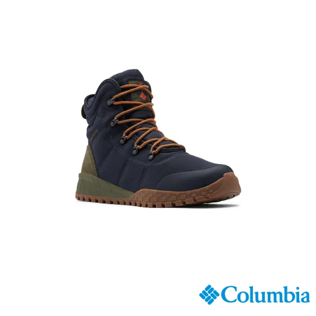 【Columbia 哥倫比亞官方旗艦】男款-FAIRBANKS™Omni-Tech防水鋁點保暖雪靴-深藍(UBI53710NY/HF)