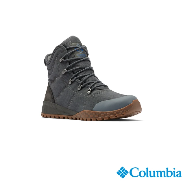 【Columbia 哥倫比亞官方旗艦】男款-FAIRBANKS™Omni-Tech防水鋁點保暖雪靴-深灰(UBI53710DY/HF)