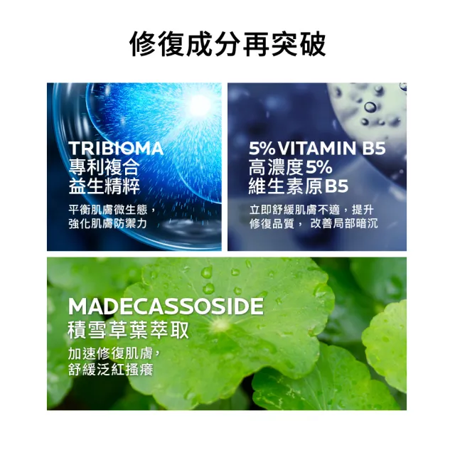 【理膚寶水】清爽修復雙星組★B5全面修復凝乳40ml+B5全面修復保濕化妝水 200ml_A(B5繃帶凝乳)