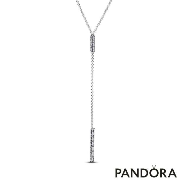 【Pandora官方直營】Pandora Timeless 柱型密鑲垂墜項鏈-絕版品