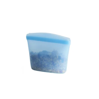 【美國Stasher】白金矽膠密封袋/食物袋-藍(碗形XS)