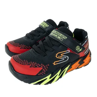 【SKECHERS】男童系列 燈鞋 FLEX-GLOW BOLT(400138LBKRD)