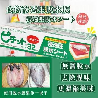 【日本製 岡本】滲透壓脫水膜 高吸水力 32入(脫水 一夜干 煙燻 刺身 牛肉熟成 舒肥 鎖住食材鮮味)