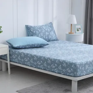 【HongYew 鴻宇】300織美國棉 床包枕套組-汀絲娜(雙人加大)