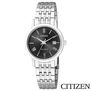 【CITIZEN 星辰】CITIZEN星辰 愛戀羅馬光動能石英女錶 EW1580 50E(EW1580-50E)