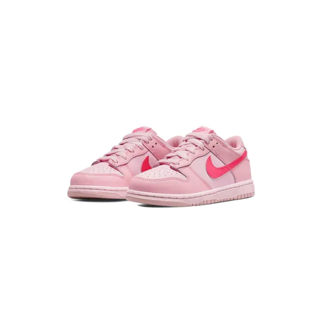 【NIKE 耐吉】休閒鞋 Dunk Low 頑皮豹 親子穿搭 潮流 經典 小童鞋 低筒 粉紅色 紅色(DH9756-600)