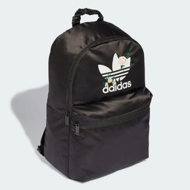 【adidas 愛迪達】後背包 運動包 書包 旅行包 登山包 三葉草 BACKPACK OR 黑 II3406