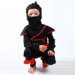 【橘魔法】日本忍者連身衣+頭套 套裝(萬聖節 服裝 角色扮演 裝扮 表演 cosplay 男童 女童 現貨 童裝 兒童)