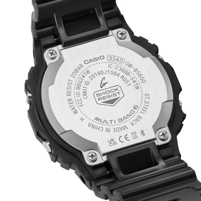 CASIO 卡西歐】G-SHOCK 經典系列太陽能電力世界六局電波藍芽電子錶GW