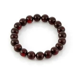 【Woogie武吉珠寶】琥珀蜜蠟棕血珀手鍊(正宗緬甸血珀)