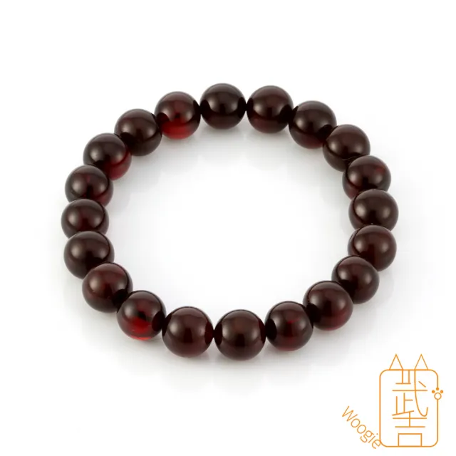 【Woogie武吉珠寶】琥珀蜜蠟棕血珀手鍊(正宗緬甸血珀)