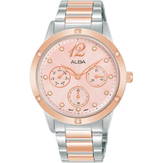 【ALBA】Fashion系列 三眼時尚腕錶 36mm(VD75-X133P／AP6712X1)