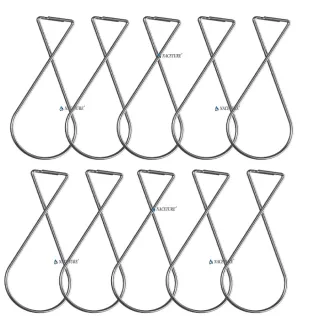 【NACETURE】台製-鐵線勾 掛勾 輕鋼架天花板裝飾鐵線鈎 8字型勾 無痕掛勾 免釘掛勾-10入
