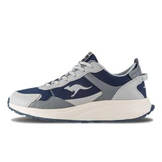 【KangaROOS】美國袋鼠鞋 男 ZEPHYR 2 防潑水慢跑鞋 休閒鞋 灰/藍(KM32068)