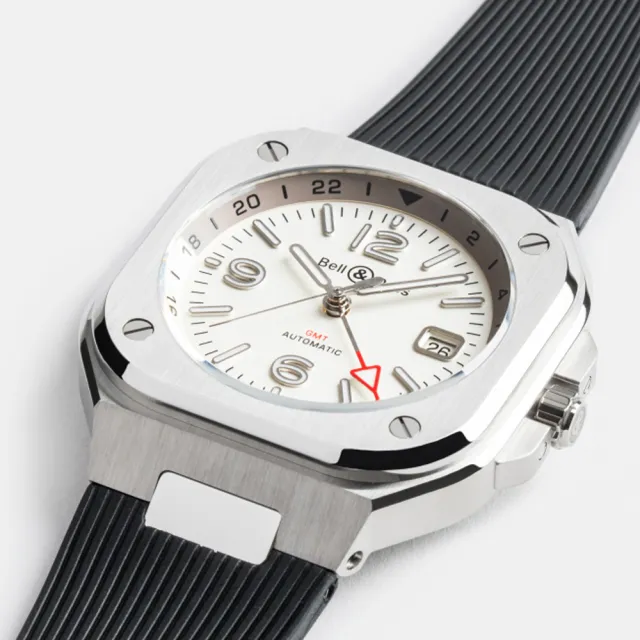 【Bell&Ross】BR 05系列 GMT 雙時區機械腕錶-41mm(BR05G-SI-ST/SRB)