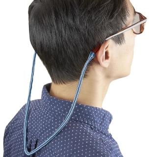 【CARSON 卡薾紳】Gripz矽膠運動眼鏡帶 黑藍 / 眼鏡繩 防掉掛繩 墨鏡鏈條 防滑帶 慢跑運動