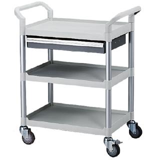 【EC】MIT臺灣製 EC 三層一抽屜收納手推工具車 EC-808A-3-1(手推車 工具車 電腦抽屜車)