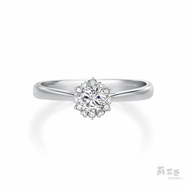 【蘇菲亞珠寶】GIA 30分 E/SI2 18K金 費洛拉 鑽石戒指