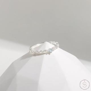 【SPANCONNY 飾品控】繆思MUSE l 託帕石 S925純銀 l 鏤空蕾絲戒(品牌獨家設計款)