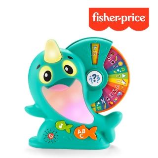 【Fisher price 費雪】LINKIMALS字母學習獨角鯨/安撫玩具/音樂/寶寶玩伴/寶寶安撫(momo限量獨家販售)