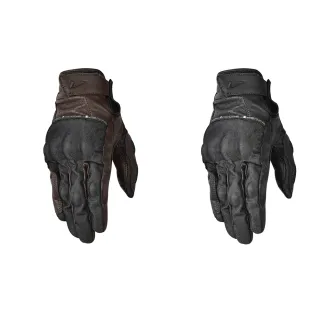 【ASTONE】官方直營-KA22防摔手套 復古牛仔風格 小羊皮結合牛仔布 硬式護具 觸控設計(黑/棕奶咖)