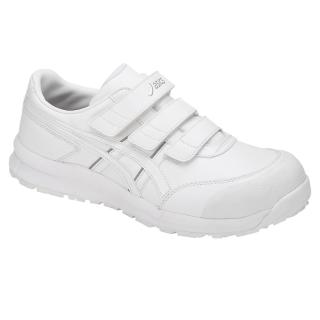 【asics 亞瑟士】CP301-0101(皮質 輕量 安全防護鞋 工作鞋 塑鋼頭 3E寬楦 全白)