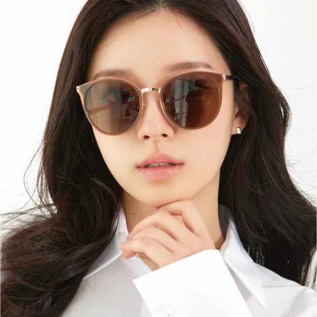 【CARIN】貓眼大框韓系 偏光太陽眼鏡 NewJeans代言(棕-玫瑰金#RONAD N C2)