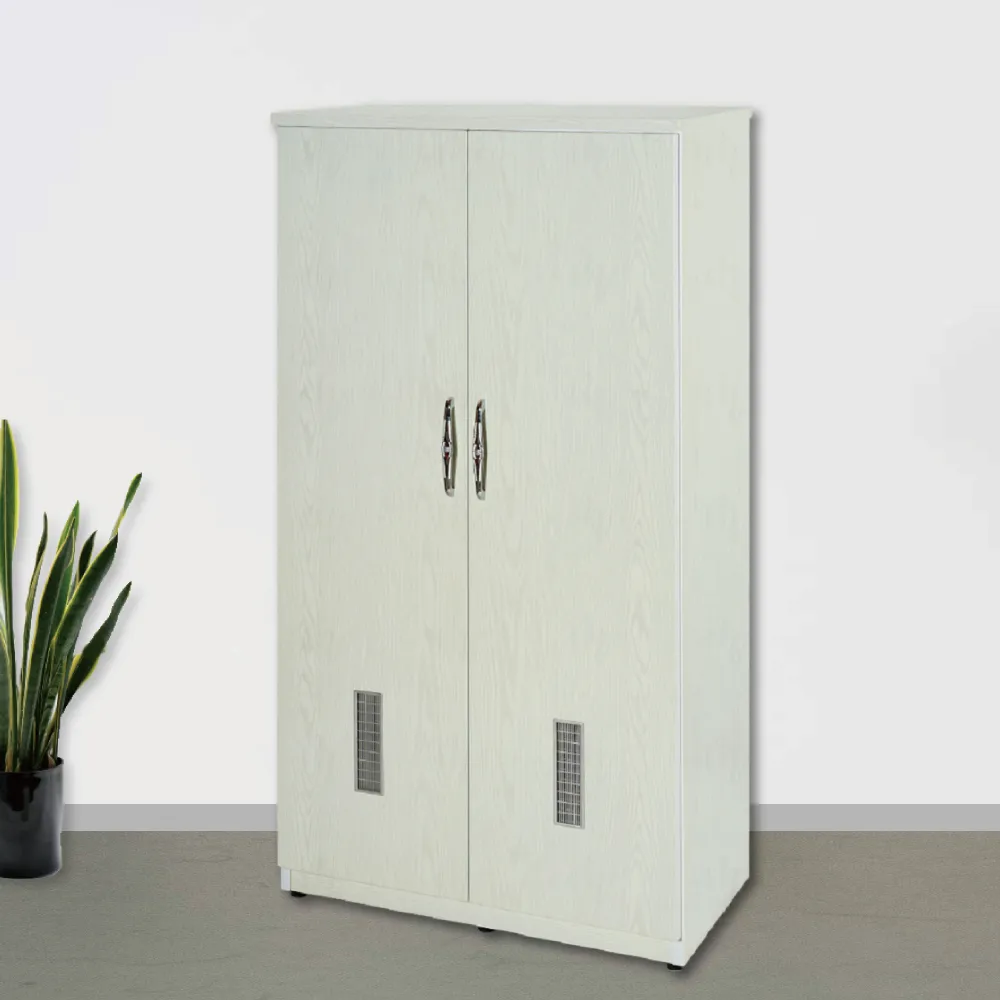 【米朵Miduo】3尺兩門塑鋼掃具櫃 收納櫃 置物櫃 防水塑鋼家具