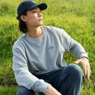 【JEEP】男裝 吉普車圖騰純棉百搭長袖T恤(灰色)