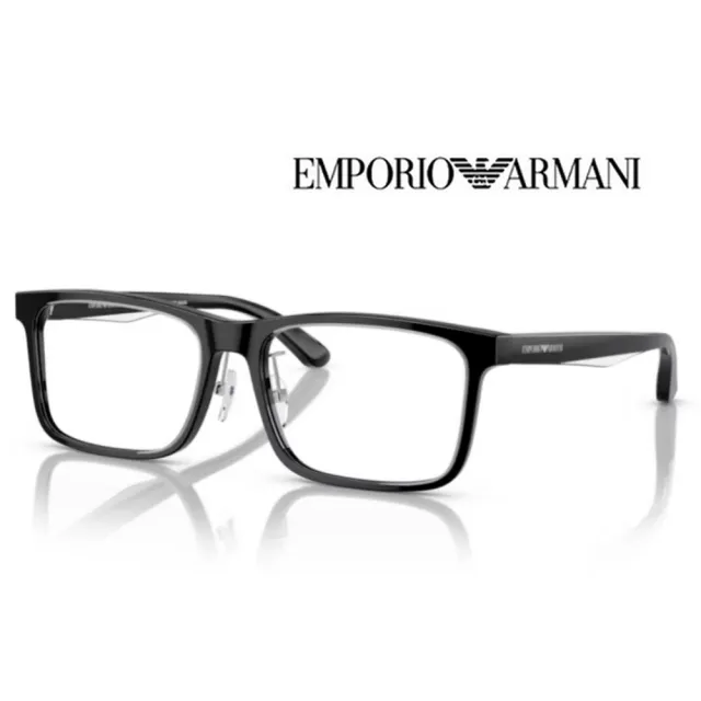 【EMPORIO ARMANI】亞曼尼 亞洲版 時尚光學眼鏡 EA3227F 6051 黑 公司貨