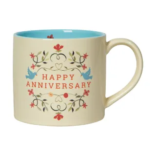 【DANICA】Jubilee石陶馬克杯 週年紀念415ml(水杯 茶杯 咖啡杯)