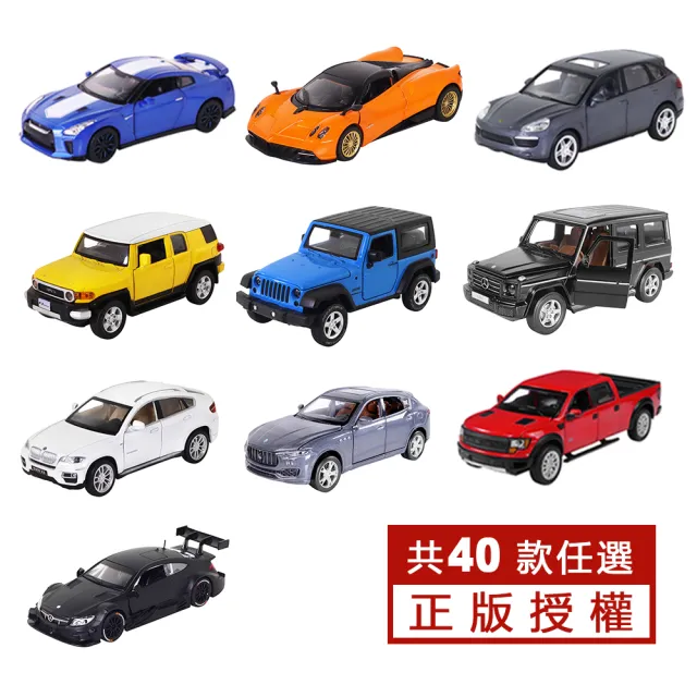 【KIDMATE】1:32聲光迴力合金車 原廠正版授權(ST安全玩具 迴力車跑車模型玩具車)