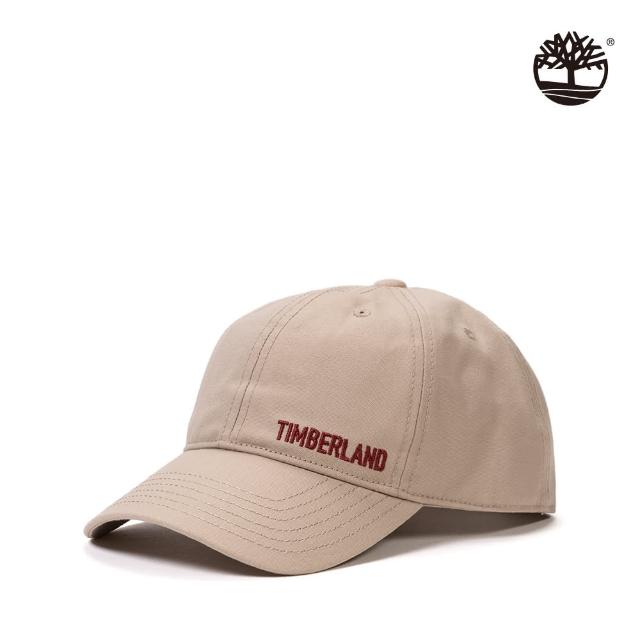 【Timberland 官方旗艦】中性淺米色防異味透氣LOGO棒球帽(A2PD3269)