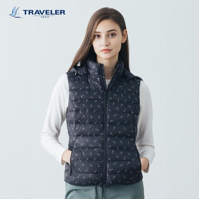 【TRAVELER 旅行者】女款撥水羽絨背心＿232TR309(撥水／羽絨背心)