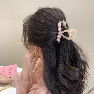 【TWINKLE】髮夾 芭比風粉紅泡泡盤髮大抓夾/鯊魚夾#TW0347(大抓夾/鯊魚夾)
