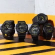 【CASIO 卡西歐】G-SHOCK 堅固時尚 酷炫黑黃色彩大圓雙顯錶(GA-100CY-1A 防水200米)