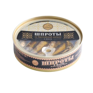 【MRKK-莫斯科騎士】俄羅斯煙燻西鯡魚罐頭 2入禮盒組