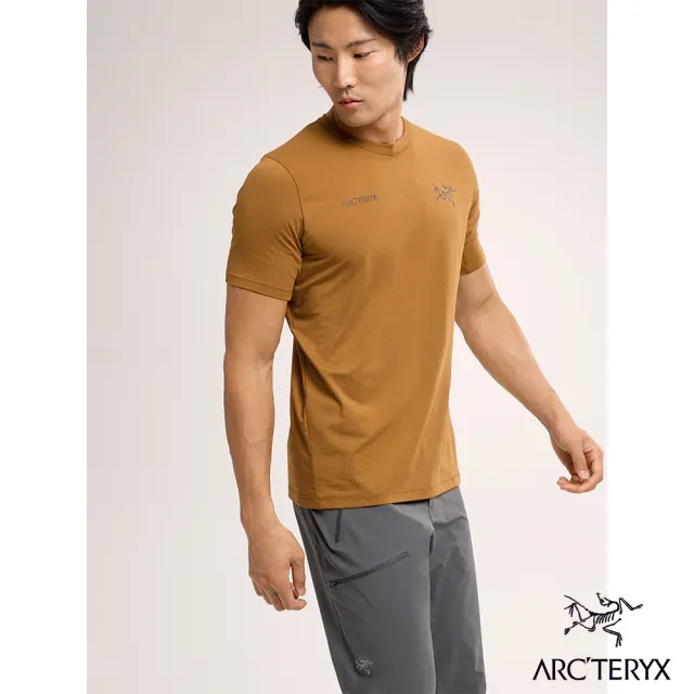 【Arcteryx 始祖鳥官方直營】男 Captive Logo 短袖圓領衫(育空褐)