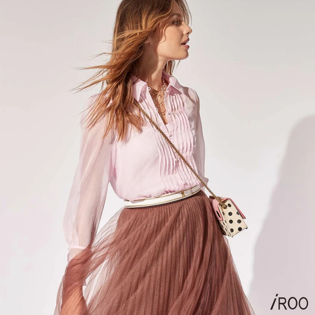 iROO 手工抽鬚俏麗短版洋裝評價推薦