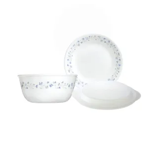 【美國康寧 CORELLE】絕美紫薇3件式餐盤組(302)